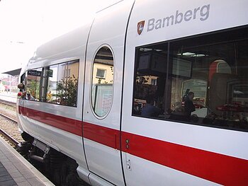 ICE "Bamberg" im Bahnhof Bamberg
