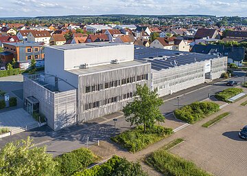 Drohnenaufnahme vom Energiepark in Hirschaid