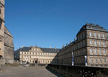 Blick vom Bamberger Dom zur Neuen Residenz