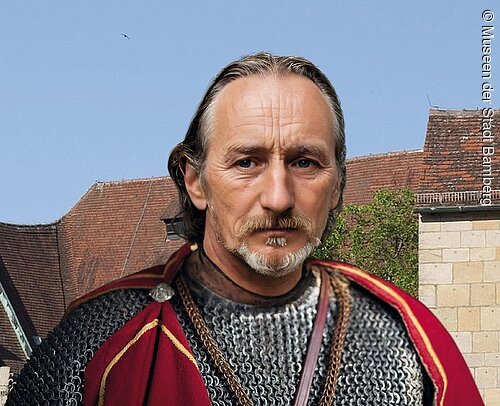 Kaiser Heinrich II. Avatar, kreiert von Arno Schimmelpfennig mit Hilfe von KI © Museen der Stadt Bamberg