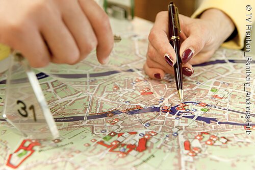 Die Stadt einfach erkunden mit dem Bamberger Stadtplan.