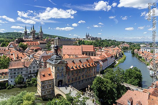 Blick auf die Bergstadt