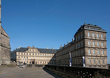 Blick vom Bamberger Dom zur Neuen Residenz